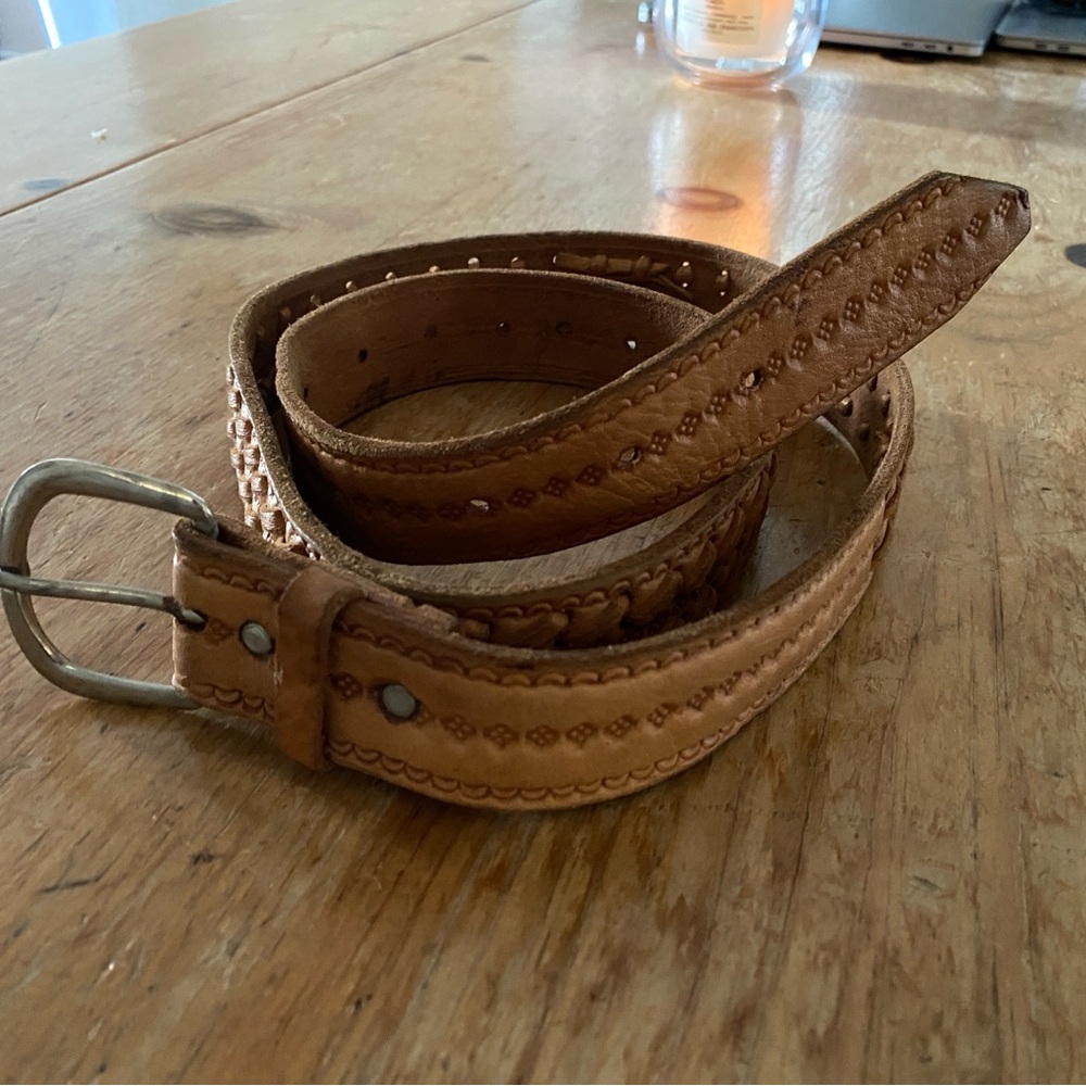 vintage leather belt